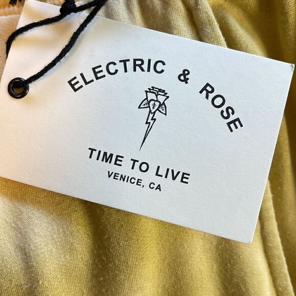 Electric & Rose tie dye sweatpants in yellow and green. NWT   Large - Picture 5 of 8